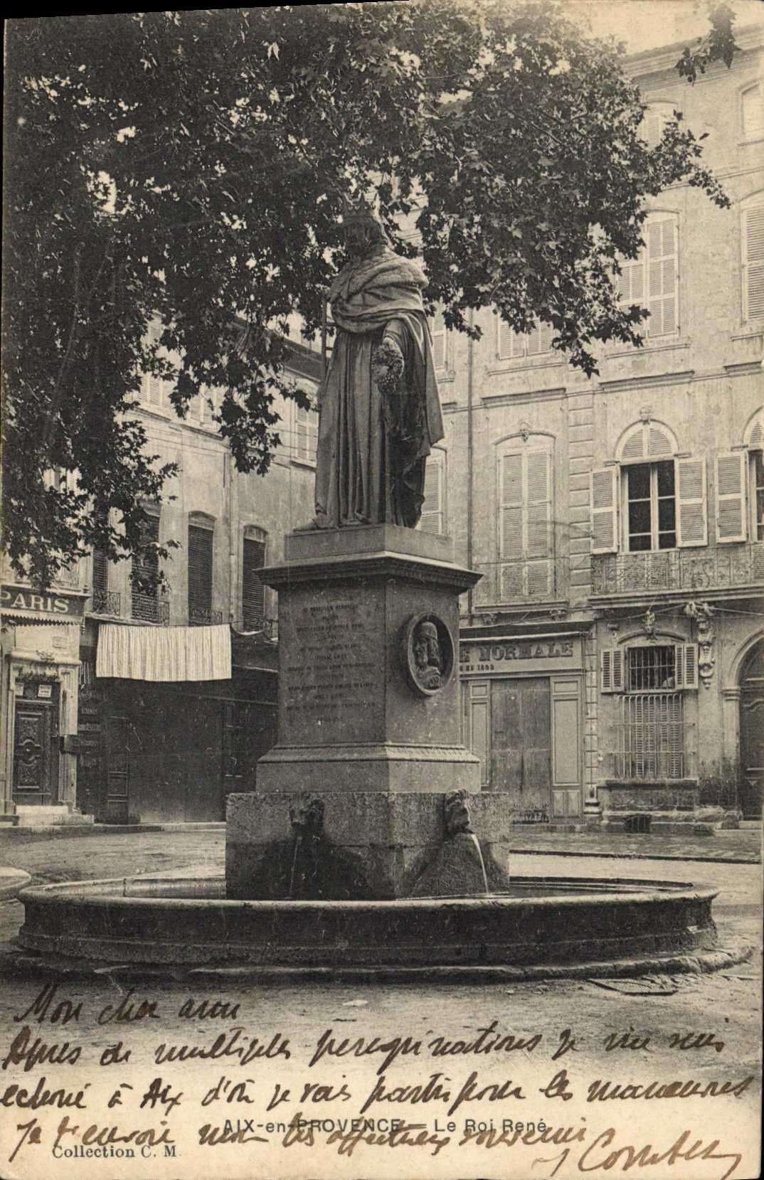 Statue du Roi René Ier — Aix-en-Provence — Éditeur inconnu, n° de série non visible