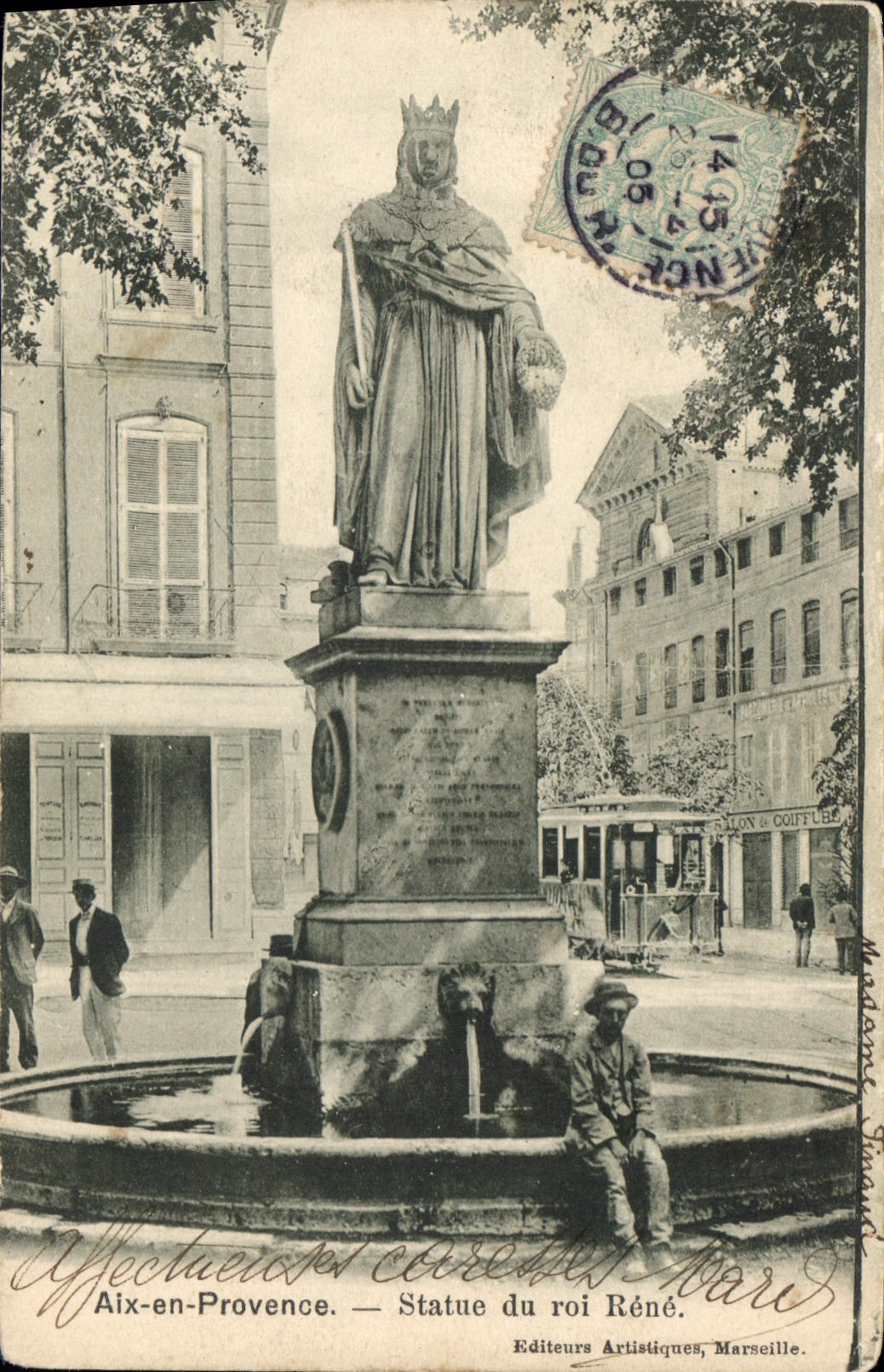 Aix-en-Provence — Statue du roi René — Editeurs Artistiques, Marseille, n° 34