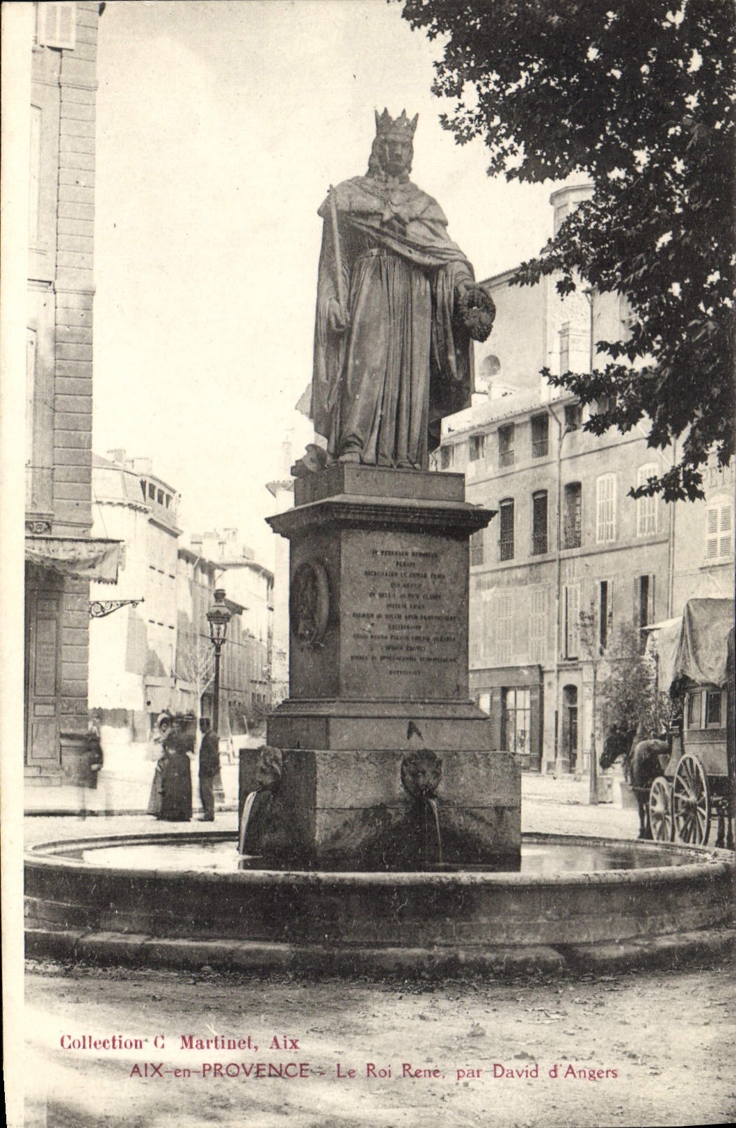 Aix-en-Provence — Statue des Königs René, von David d'Angers — Sammlung G. Martinet