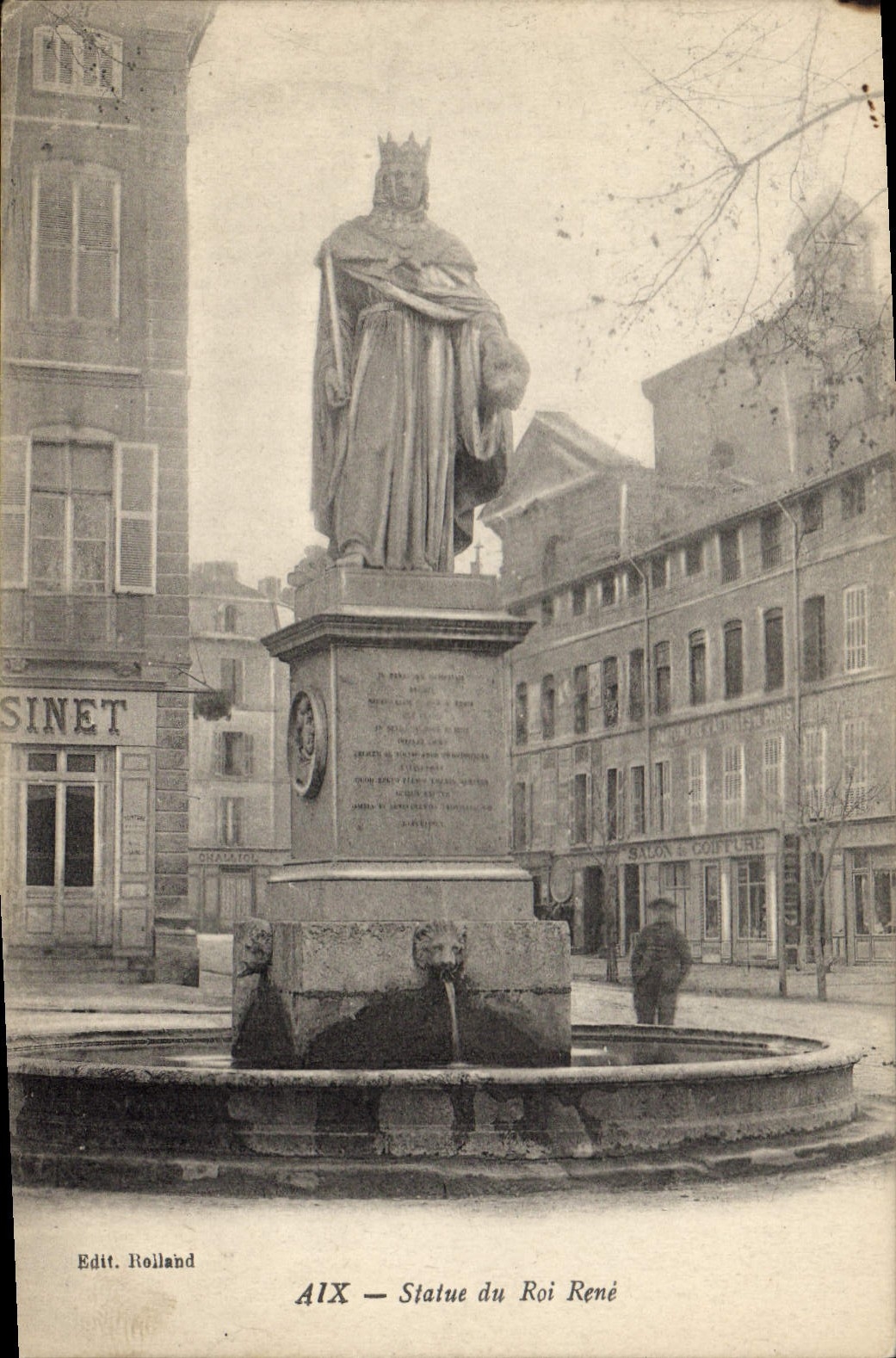 Aix-en-Provence — Statue du Roi René — Edit. Rolland