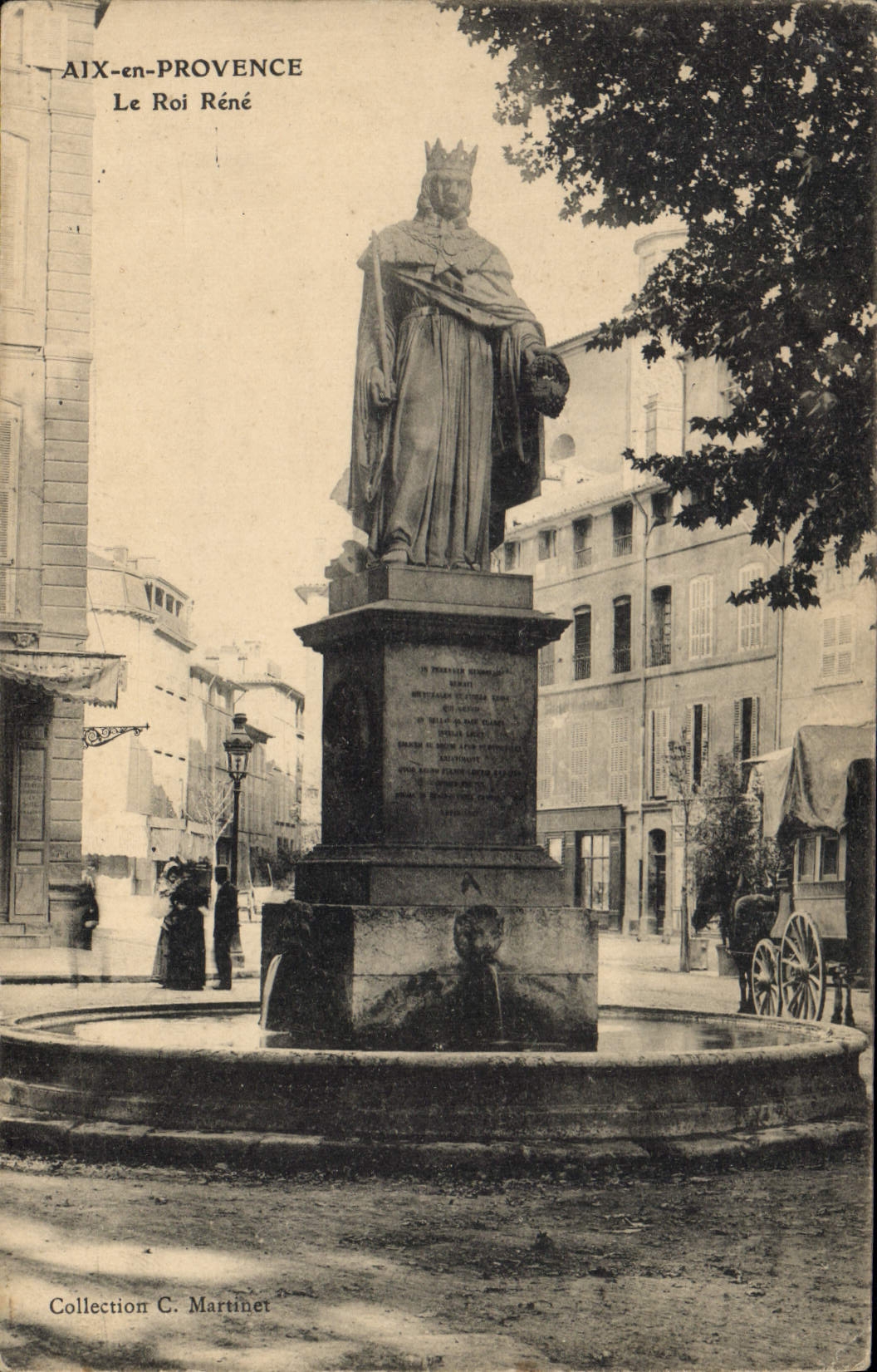 Aix-en-Provence — Statue du Roi René — Collection C. Martinet