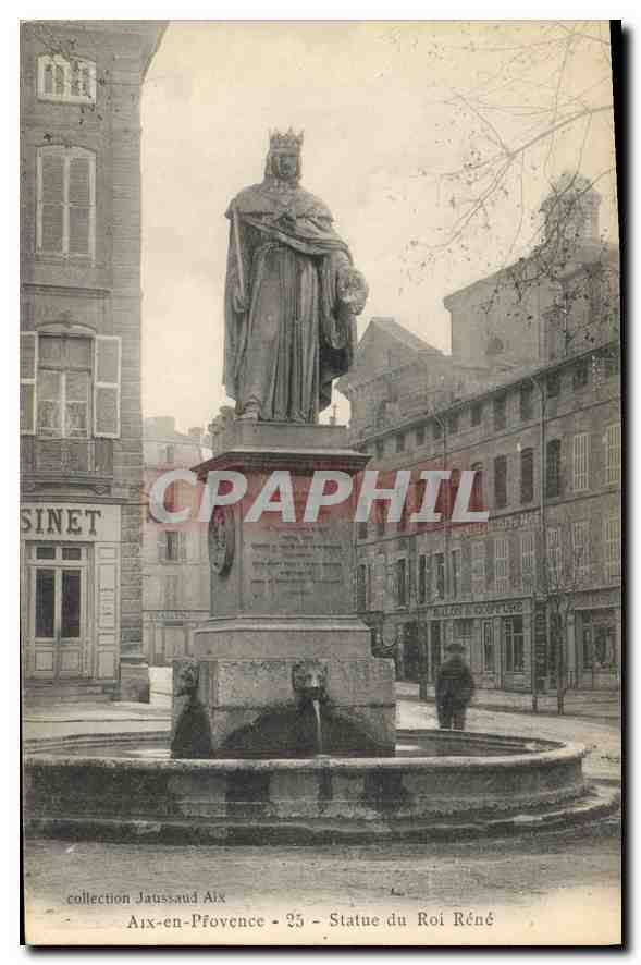 Aix-en-Provence - Statue du Roi René — collection Jaussaud Aix - 25