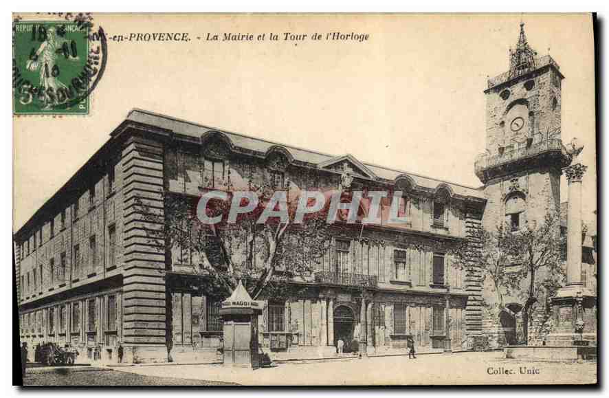 Marseille-en-Provence — La Mairie et la Tour de l'Horloge — Éditeur MAGGI