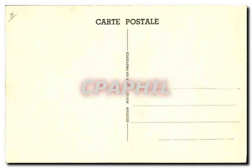 CPA Aix en Provence Tour de la Grande Horloge clevre Ville Comtale  — Verso
