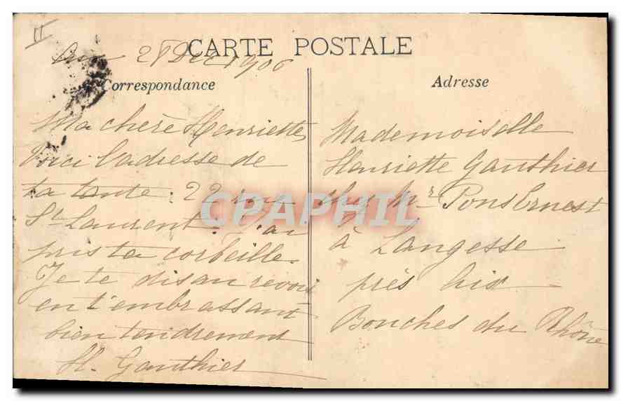 Aix-en-Provence — La Mairie (XVIIe siècle) et la colonne de la Paix — éditeur non identifié — Verso