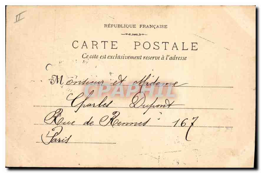 Aix-en-Provence — La Mairie — Tour de l'Horloge — E. Jaussaud Editeur — Verso