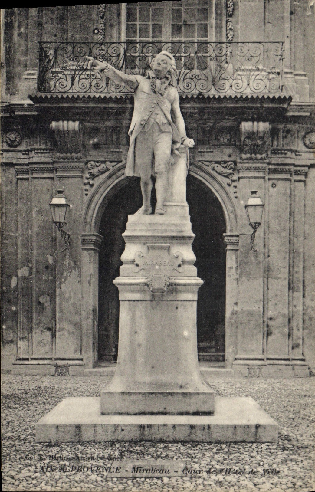 Aix-en-Provence — Statue von Mirabeau — Verlag: Le Martingue, Arts in Provence, Nr. 601