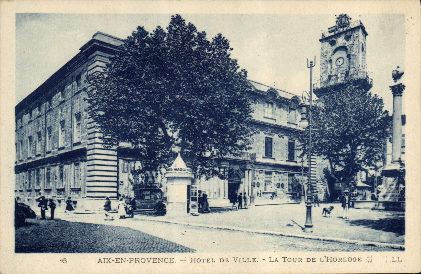 Aix-en-Provence — Rathaus — Die Uhrenturm — Verlag Maggi