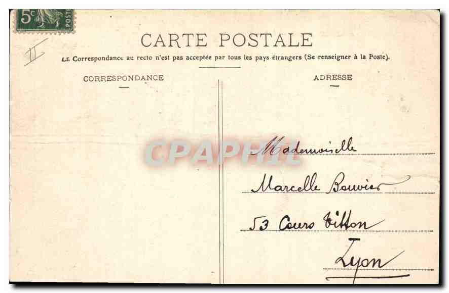 CPA Aix en Provence La Mairie  — Verso