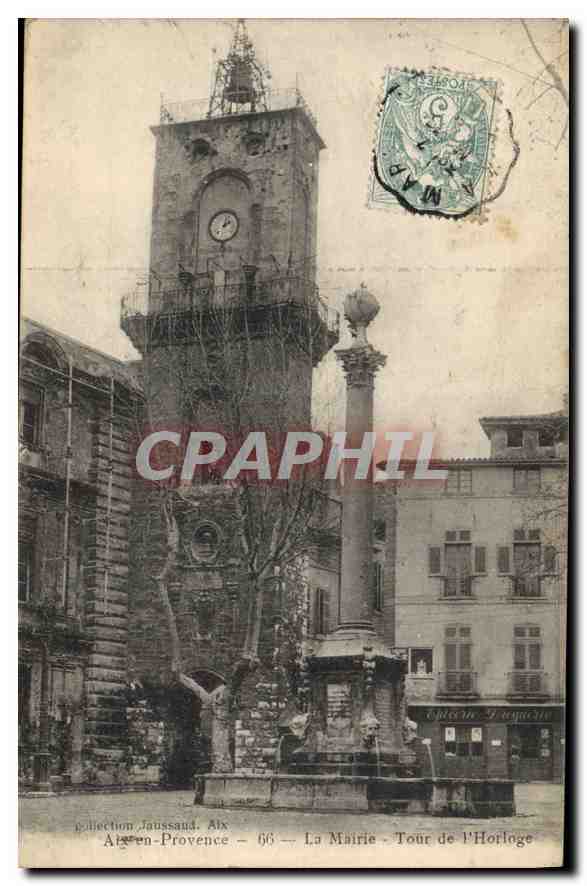 Aix-en-Provence — Die Stadtverwaltung - Uhrturm — Ausgabe Laussaud, Nr. 66