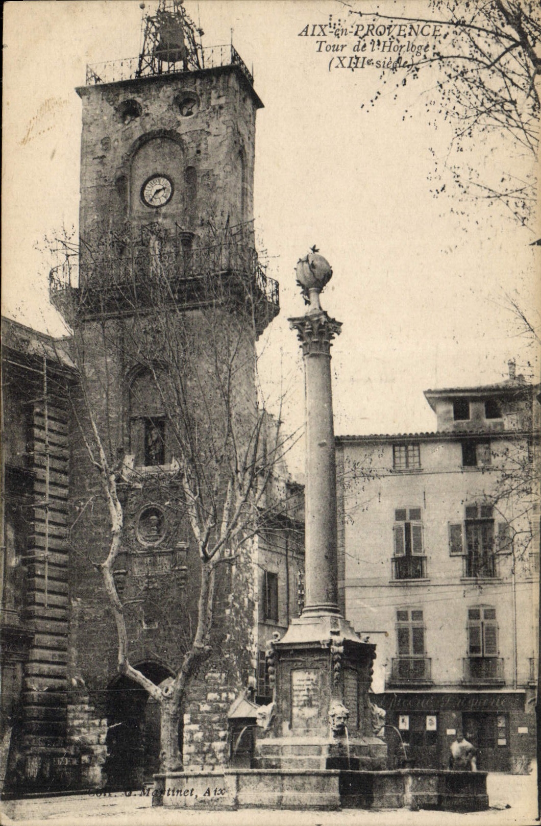 Aix-en-Provence — Clock Tower (13th century) — G. Martinet, Aix