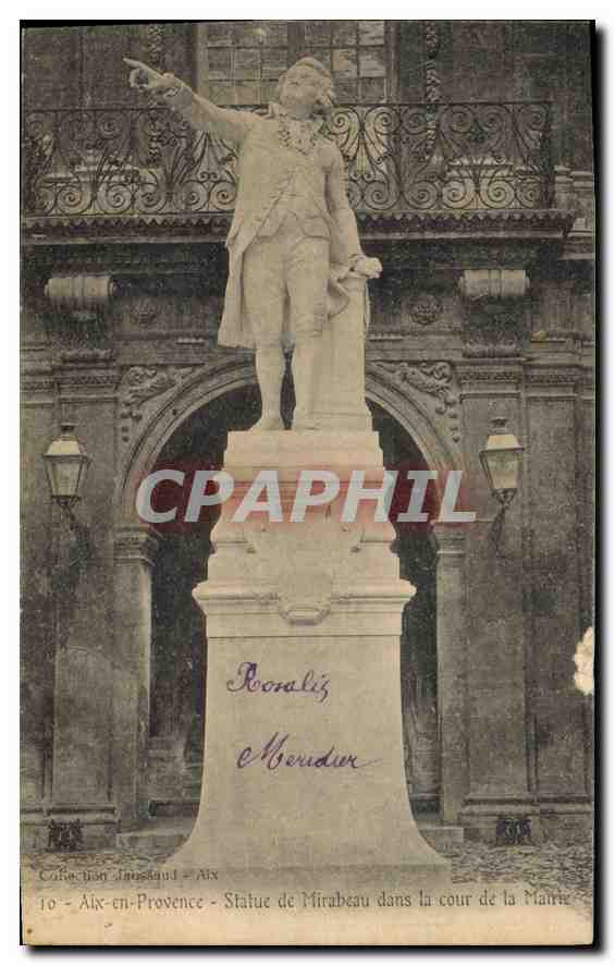 Aix-en-Provence - Statue von Mirabeau im Hof des Rathauses — Sammlung Hausson - n°10