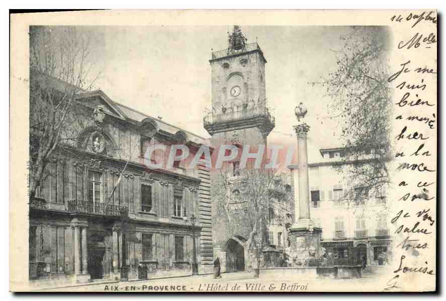 Aix-en-Provence — Das Rathaus & Glockenturm — unbekannter Verlag