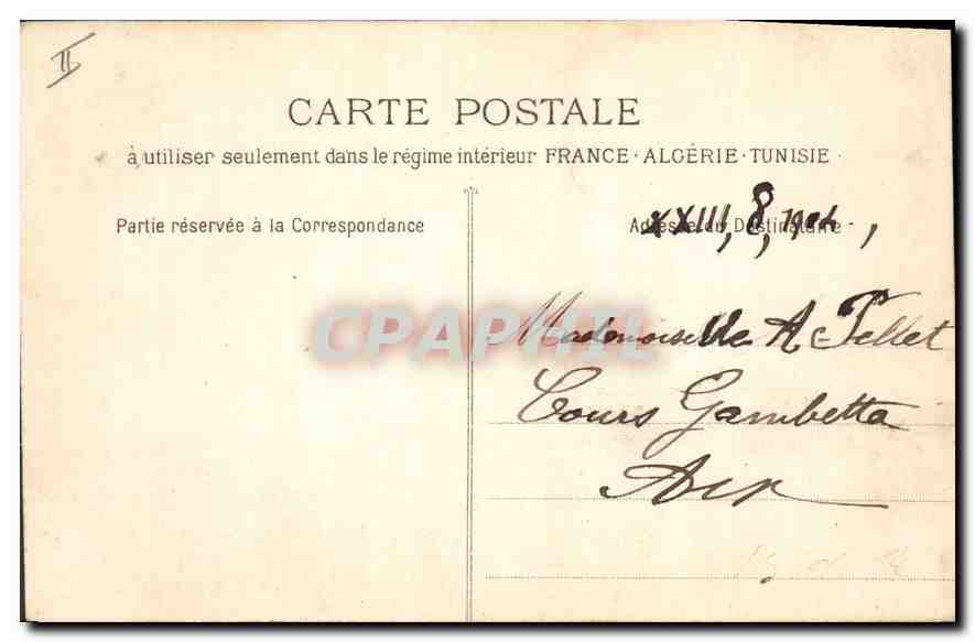 Aix-en-Provence — La Mairie — col. C. M. Photo. Jouven — Verso