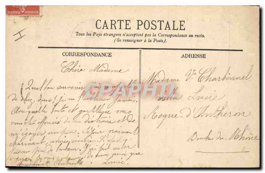 Aix-en-Provence — La Mairie — Collection Jaussaud — Verso