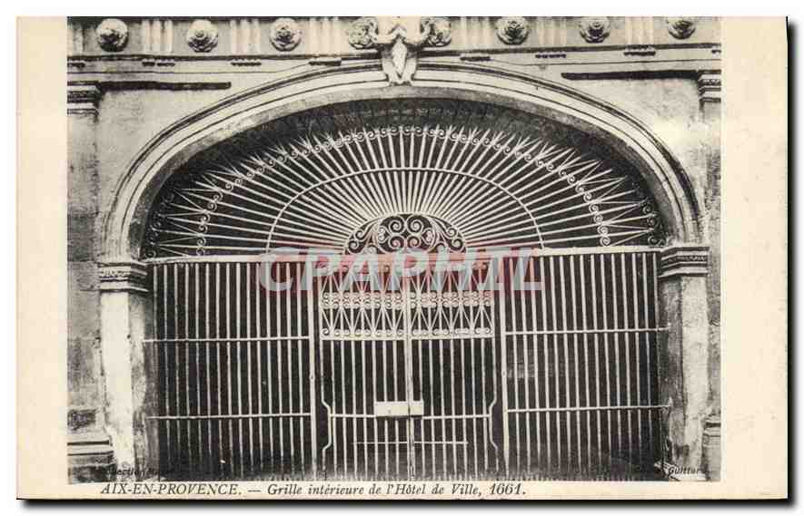 Aix-en-Provence — Innere Gitter der Stadtverwaltung, 1901