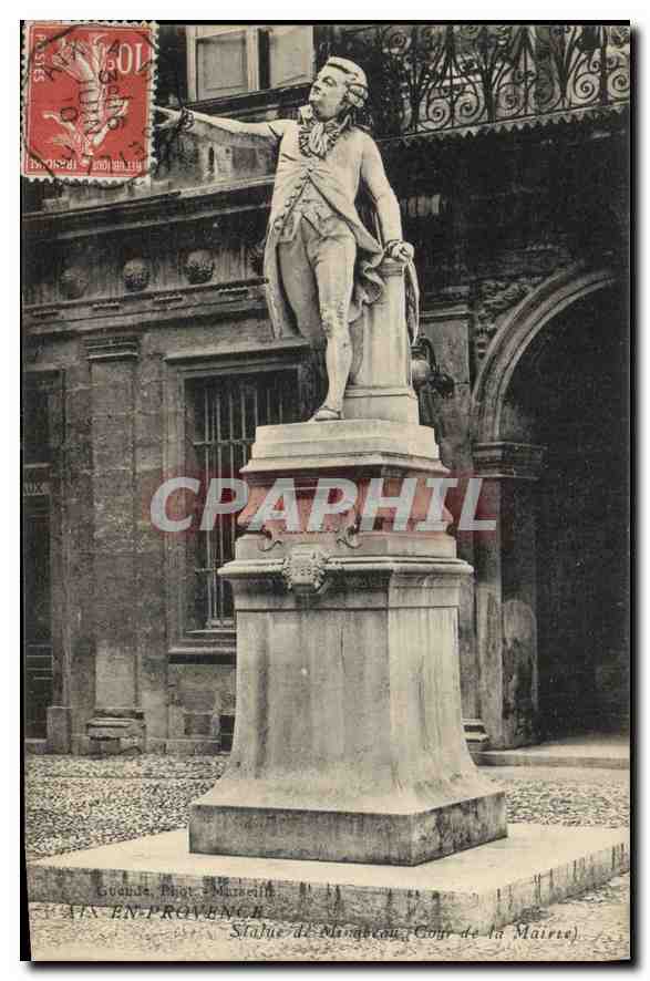 Statue Masqueau — Hof des Rathauses — Guichard, Fotografie Marseille