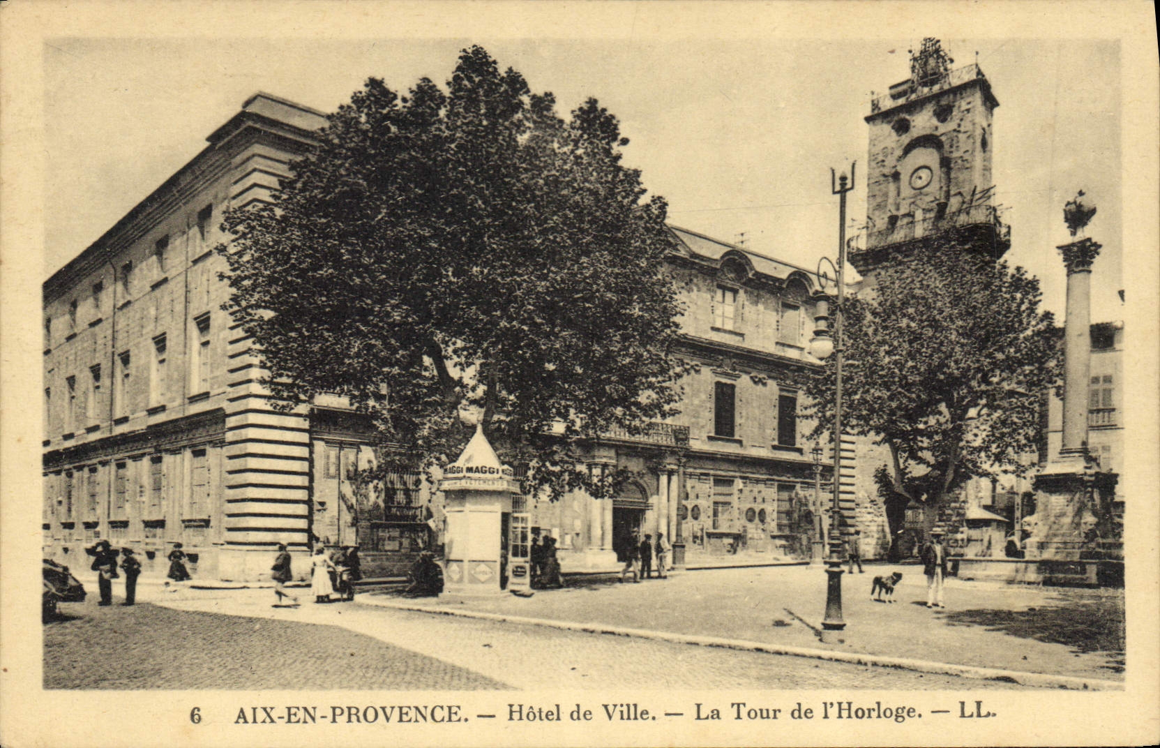 Aix-en-Provence — Rathaus — Uhrturm — LL.