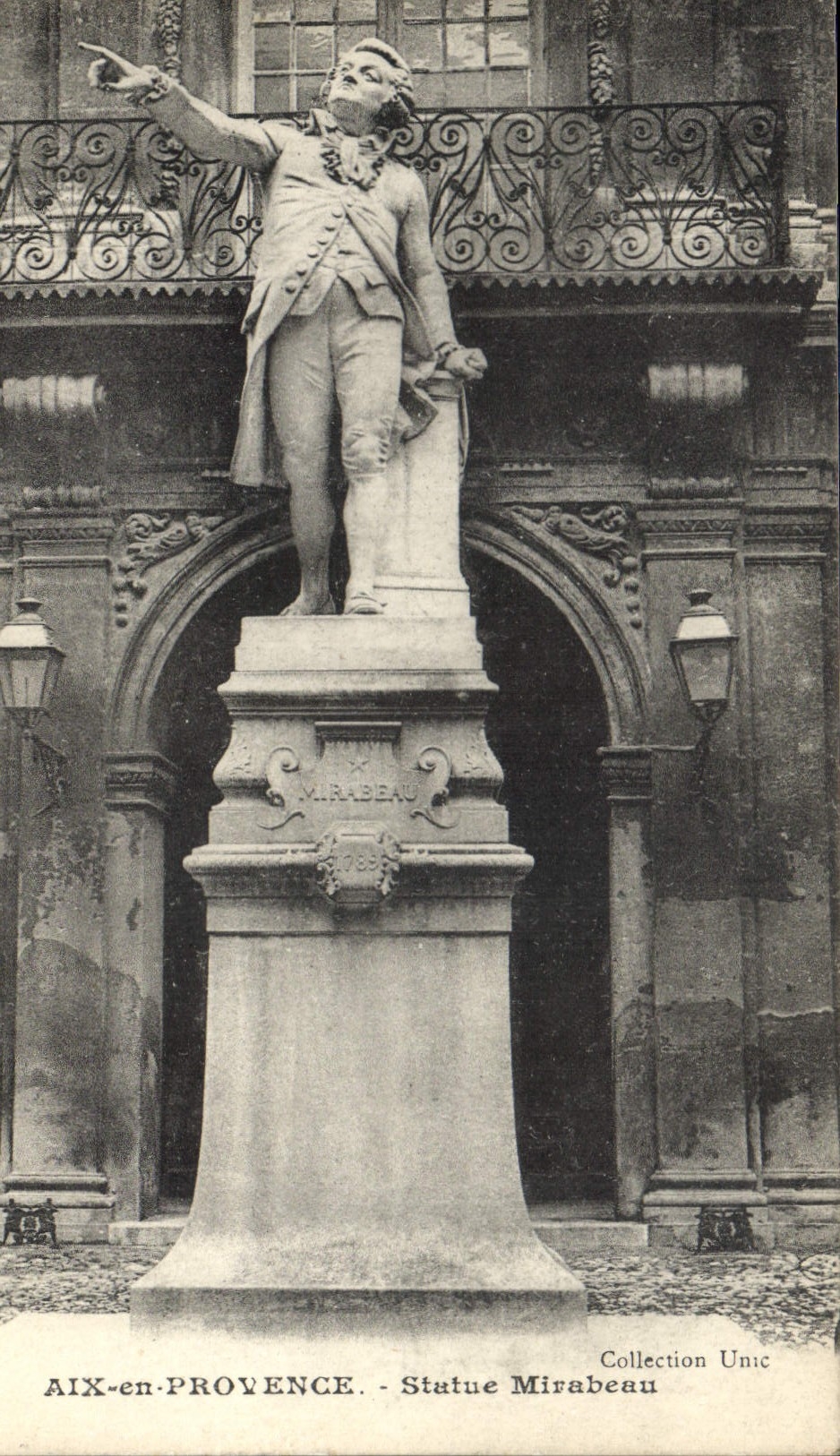 Aix-en-Provence — Statue de Mirabeau — Collection Unic