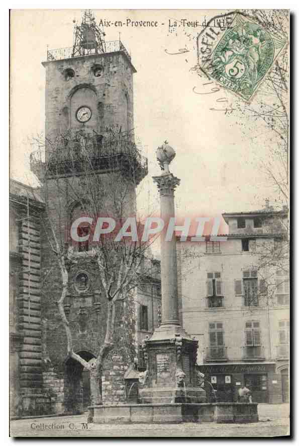 Aix-en-Provence — Die Uhrenturm — Verleger: Aix-en-Provence, Nr. 142