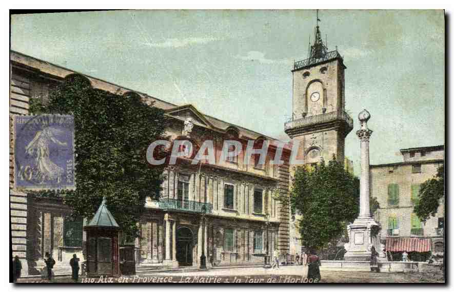 Aix-en-Provence — La Mairie et la Tour de l'Horloge — éditeur imprimeur