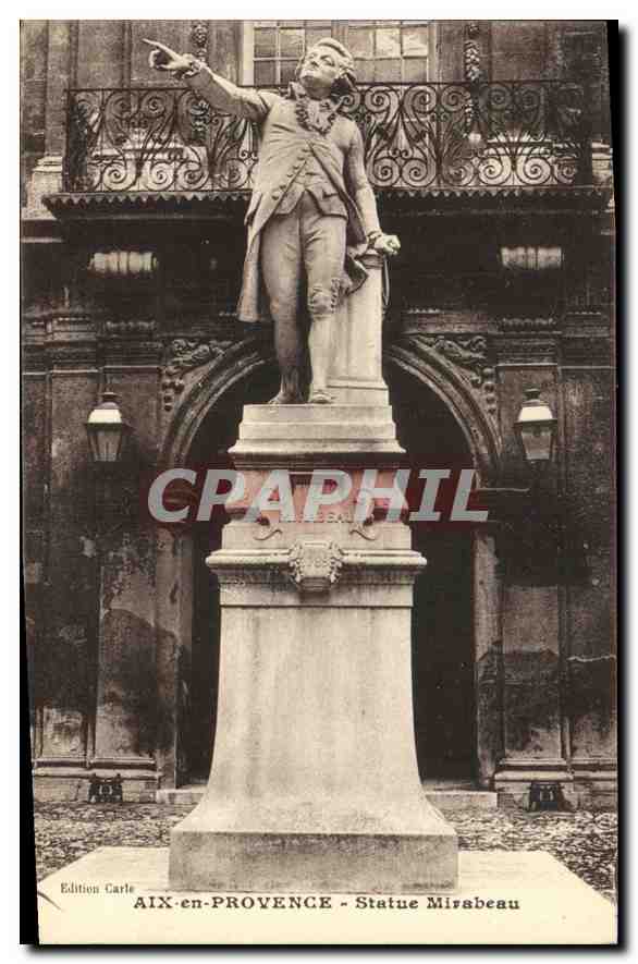 AIX-en-PROVENCE — Statue Mirabeau — Edition Carte