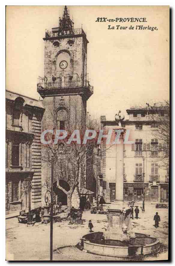 CPA Aix en Provence La Tour de l'Horloge 