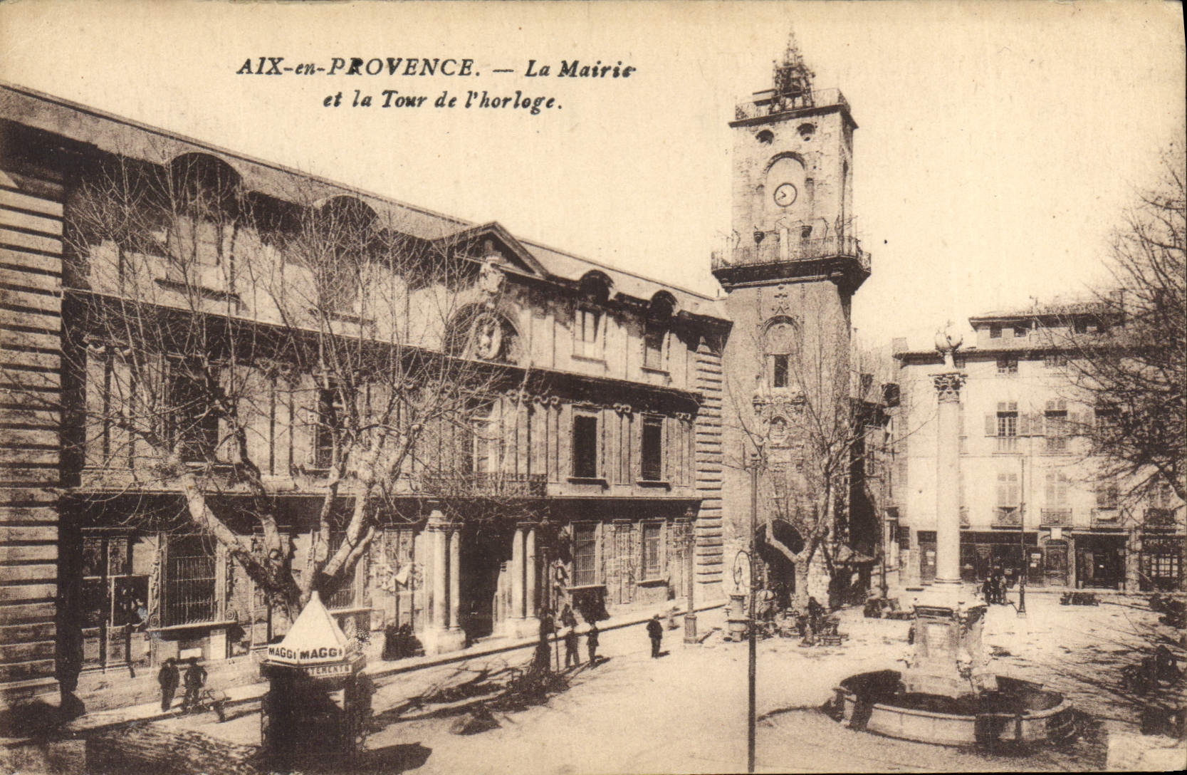 AIX-en-PROVENCE — La Mairie et la Tour de l'horloge — Maggi