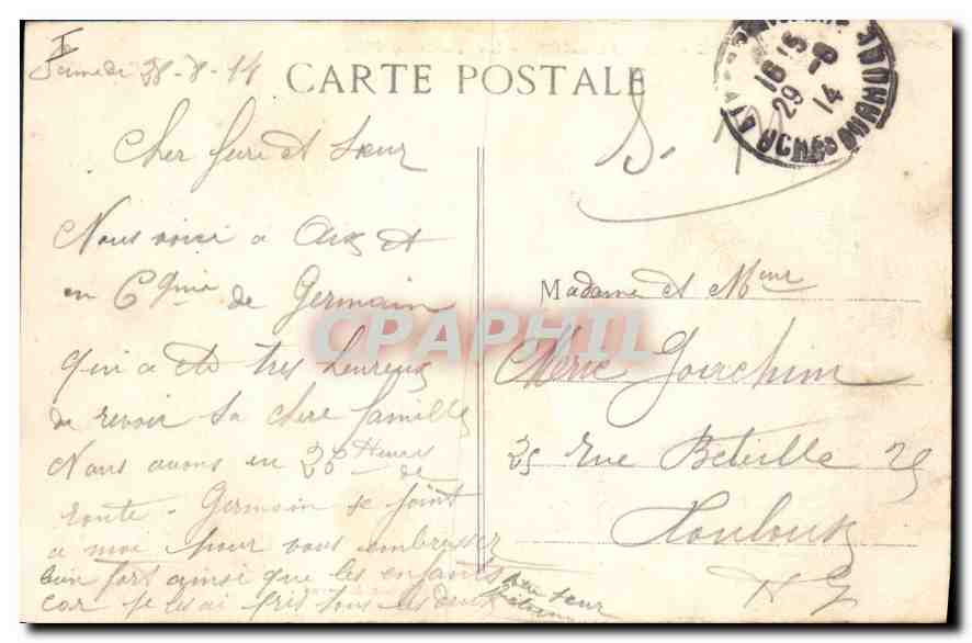 AIX-en-PROVENCE - View of the Clock Tower — Jaussaud Collection n°205 — Back