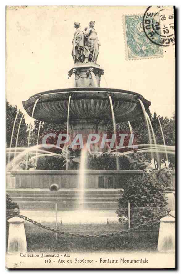 Aix en Provence — Fontaine Monumentale — Collection Jaussaud n°116