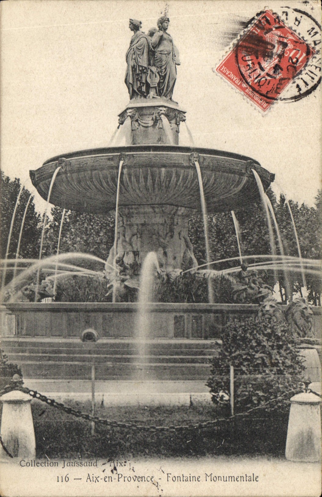 Aix-en-Provence — Fontaine Monumentale — Collection Jauassaud n°116