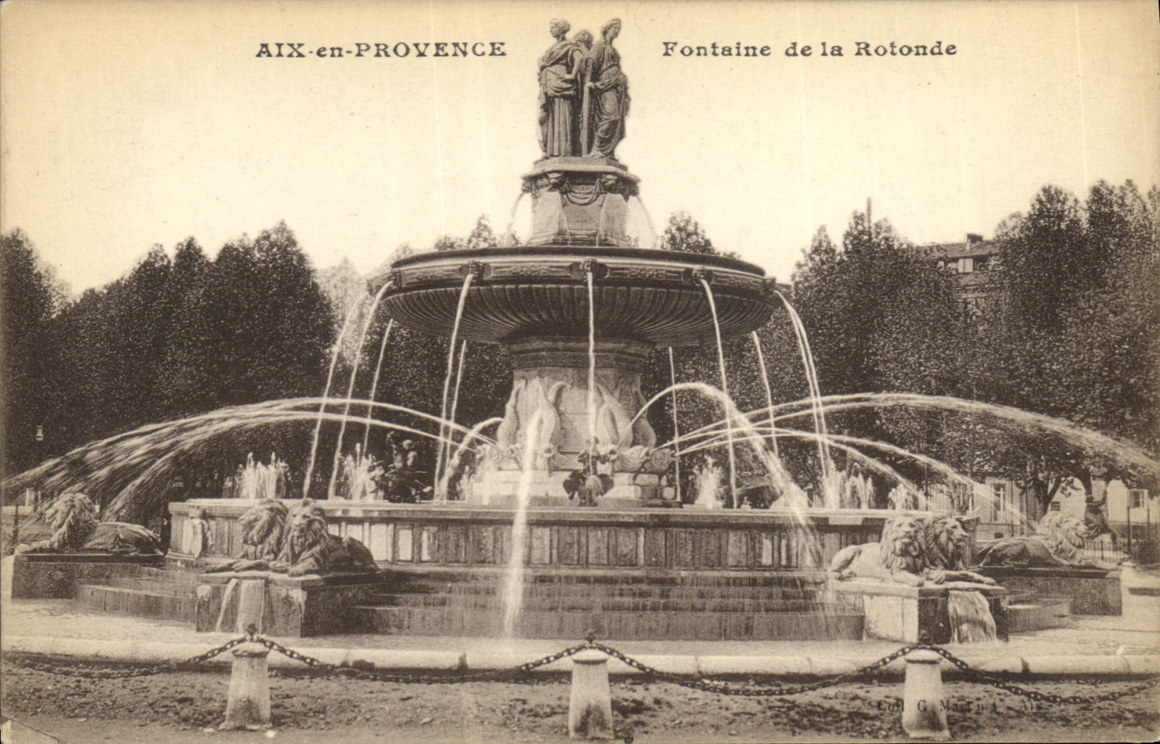 Aix-en-Provence — Fontaine de la Rotonde — Cognac (éditeur) n°13