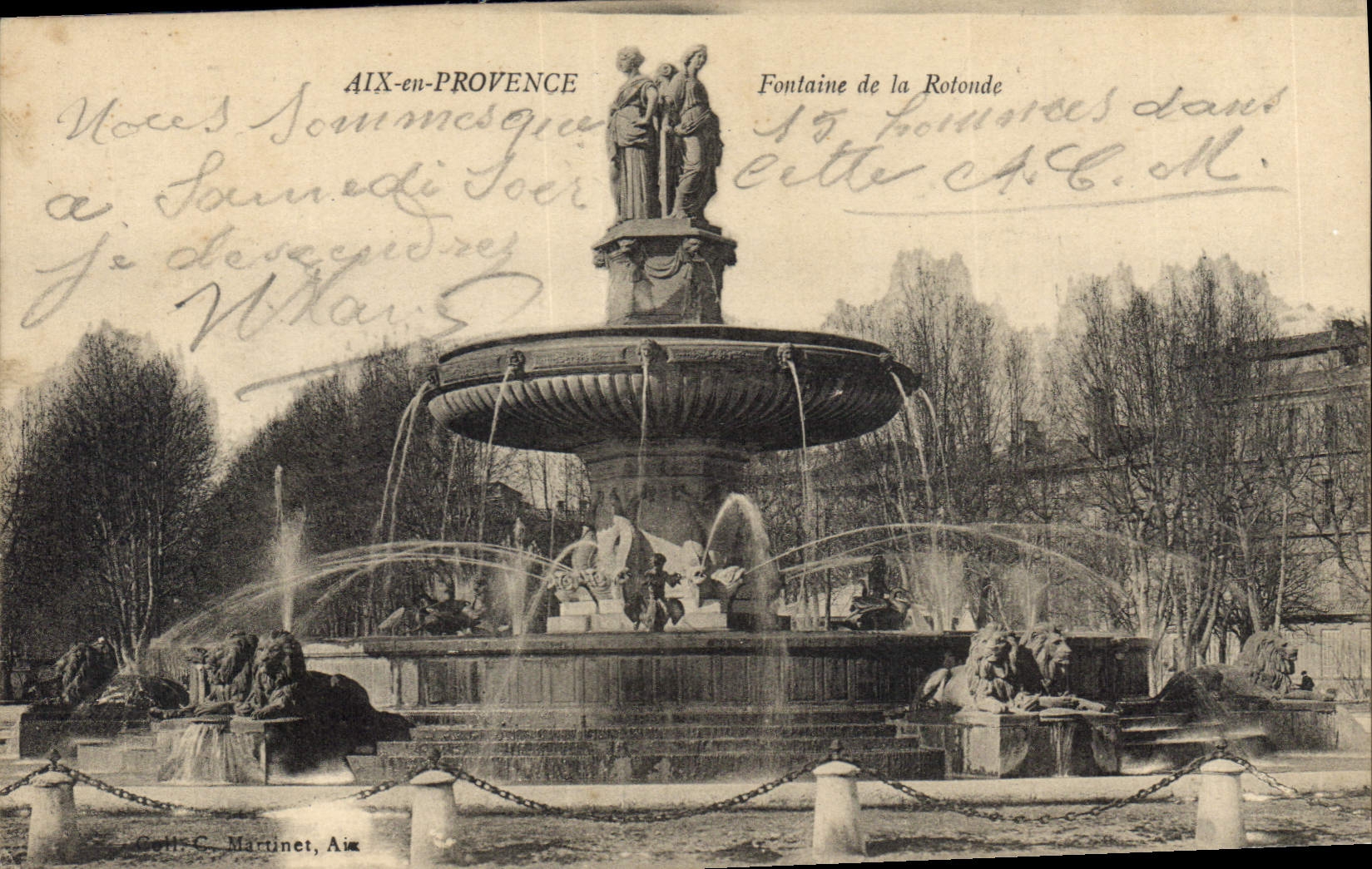 Aix-en-Provence — Fontaine de la Rotonde — C. Martinet, Aix