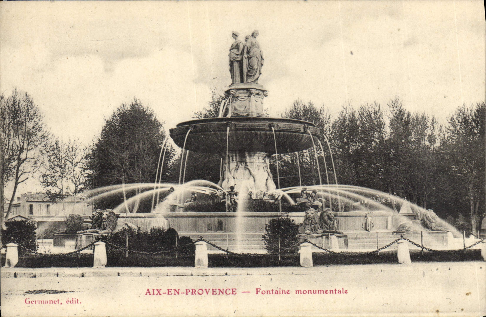 Aix-en-Provence — Fontaine monumentale — Germanet, édit.