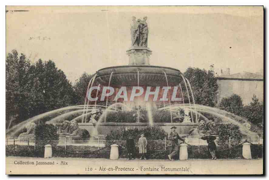 Aix-en-Provence — Fontaine Monumentale — Collection Jaussaud - n°120