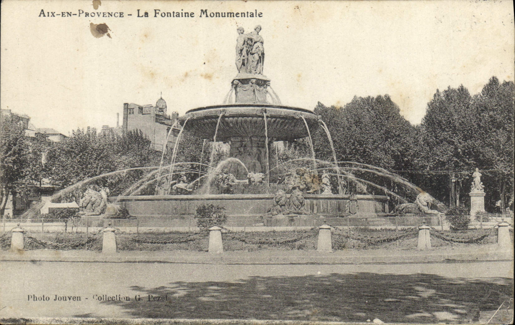 Aix-en-Provence — Die monumentale Fontaine — Photo Jouven - Sammlung G. Pozet