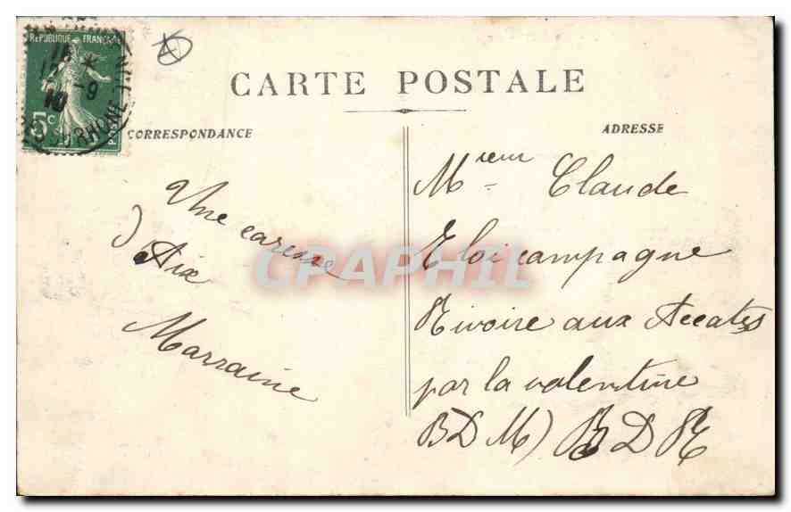 Aix-en-Provence — Die monumentale Fontaine — Photo Jouven - Sammlung G. Pozet — Rückseite