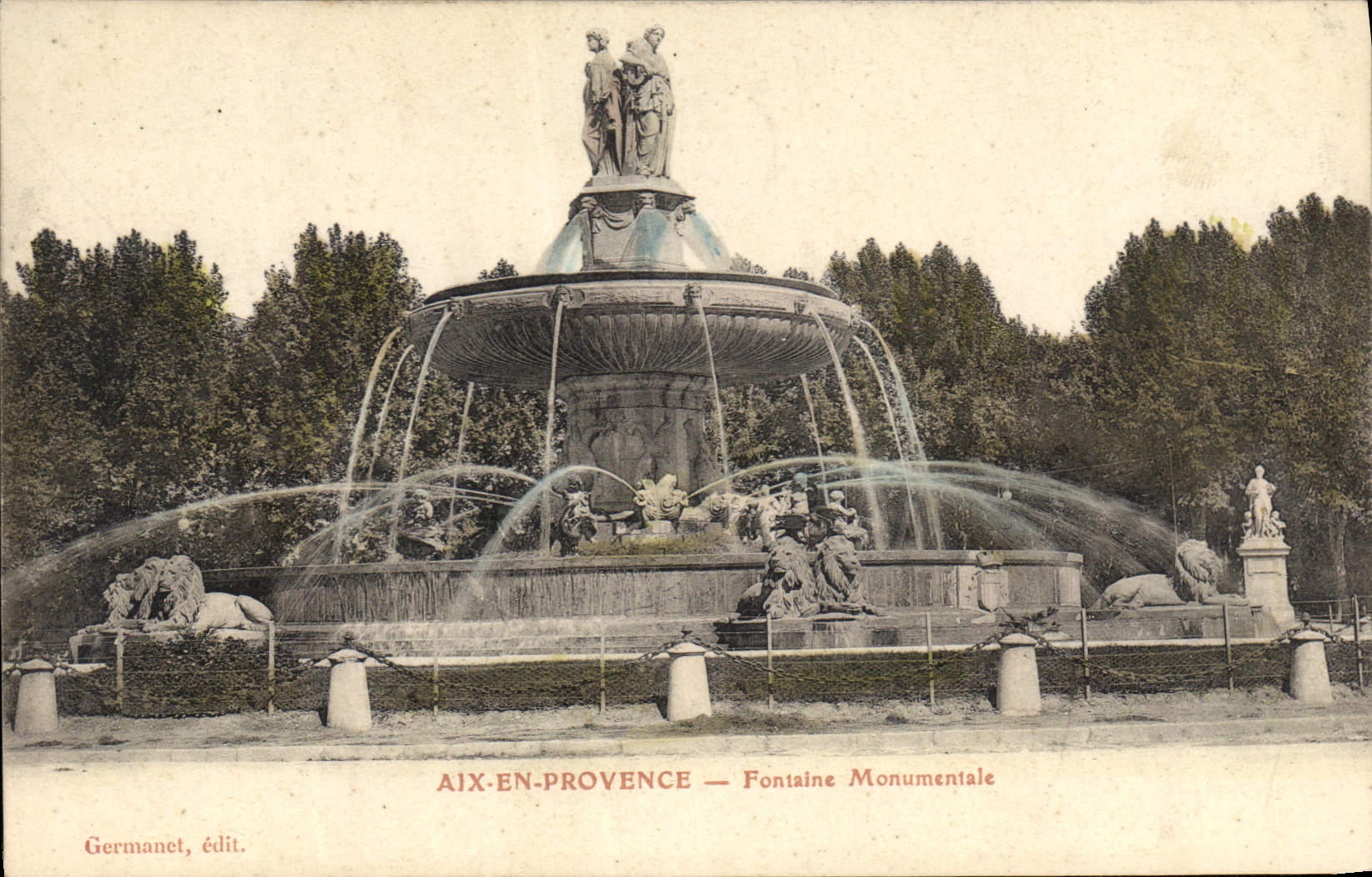 Aix-en-Provence — Fontaine Monumentale — Germanet, édit.