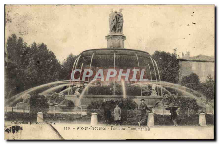 Aix-en-Provence — Monumental Fountain — Collection Jaussaud - N°120