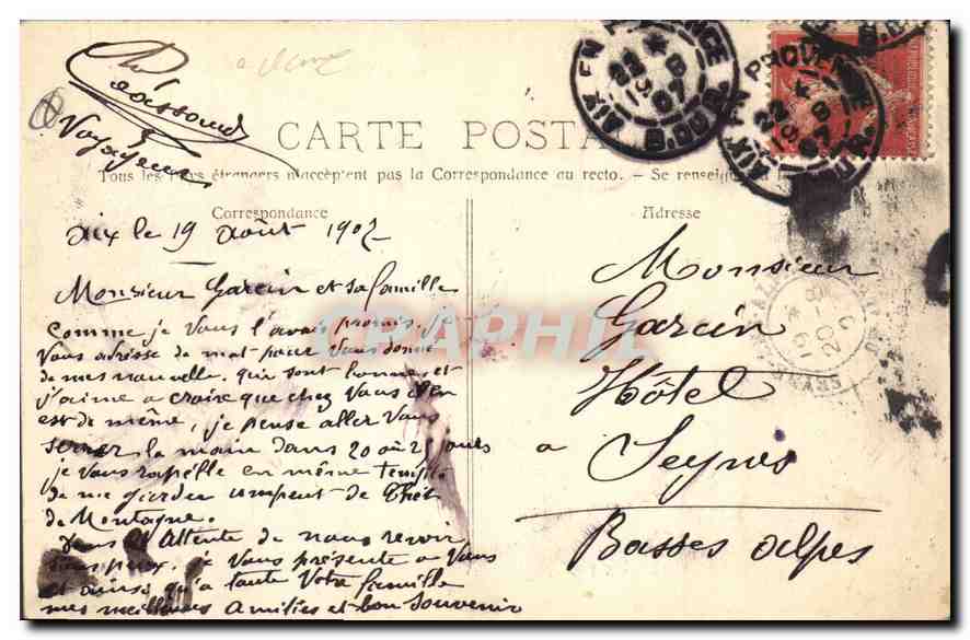 Aix-en-Provence — Monumental Fountain — Collection Jaussaud - N°120 — Back
