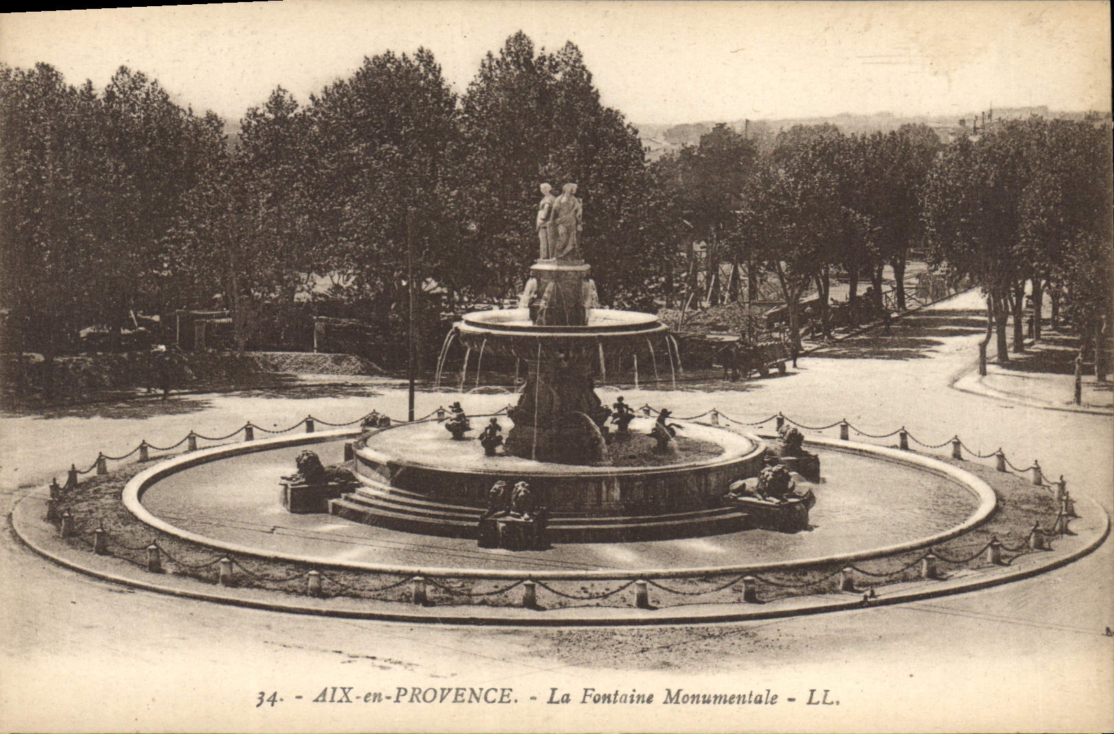 Aix-en-Provence — La Fontaine Monumentale — LL. n°34
