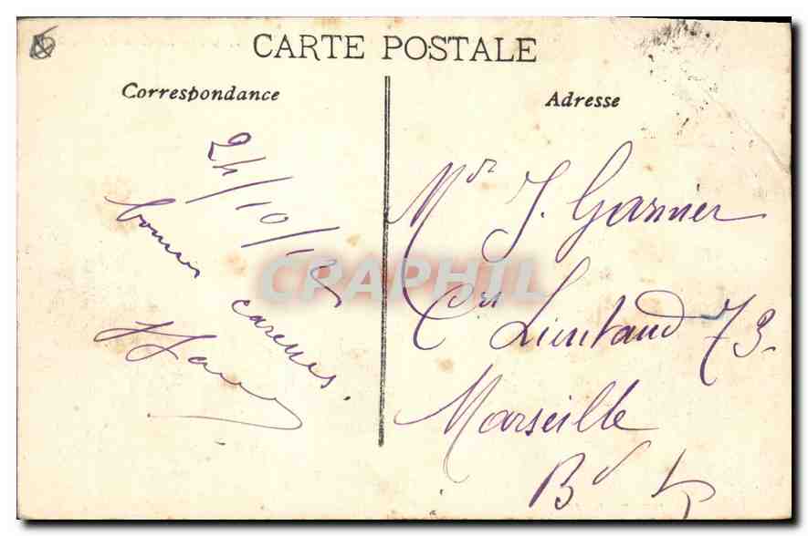 AIX en PROVENCE — La Grande Fontaine — JtB. Bouis, Éditeur — Rückseite