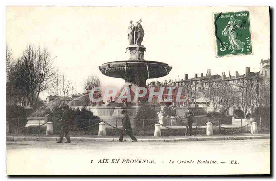 CPA Aix en Provence La Grande Fontaine 