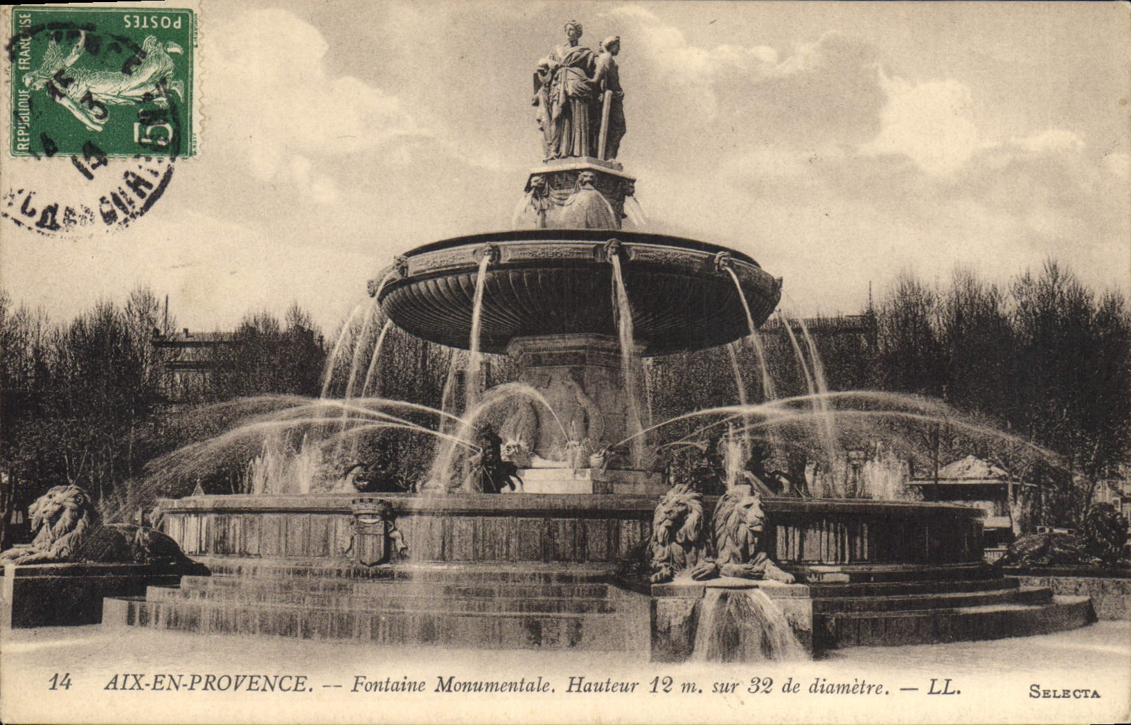 Aix-en-Provence — Fontaine Monumentale — Selecta