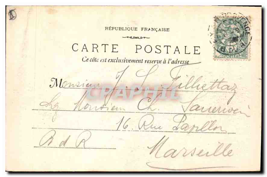 Aix-en-Provence — Fontaine Monumentale — E. Jaussaud Éditeur, n°1 — Verso
