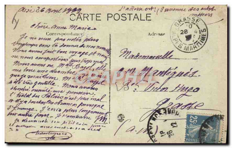 Aix-en-Provence — Fontaine de la Rotonde — Coll. C. Martinel, Aix — Verso