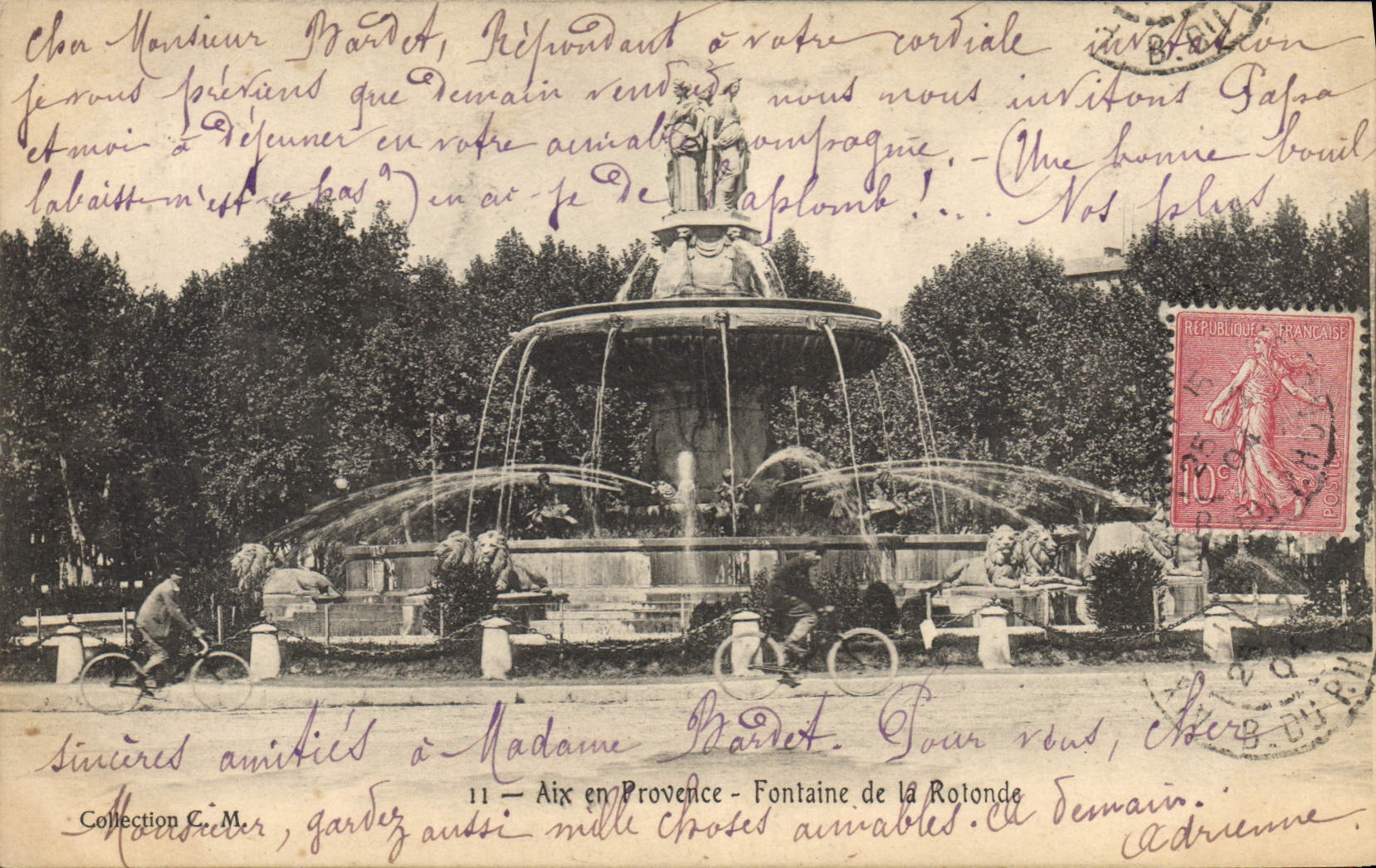 Aix-en-Provence — Fontaine de la Rotonde — éditeur inconnu, n°11