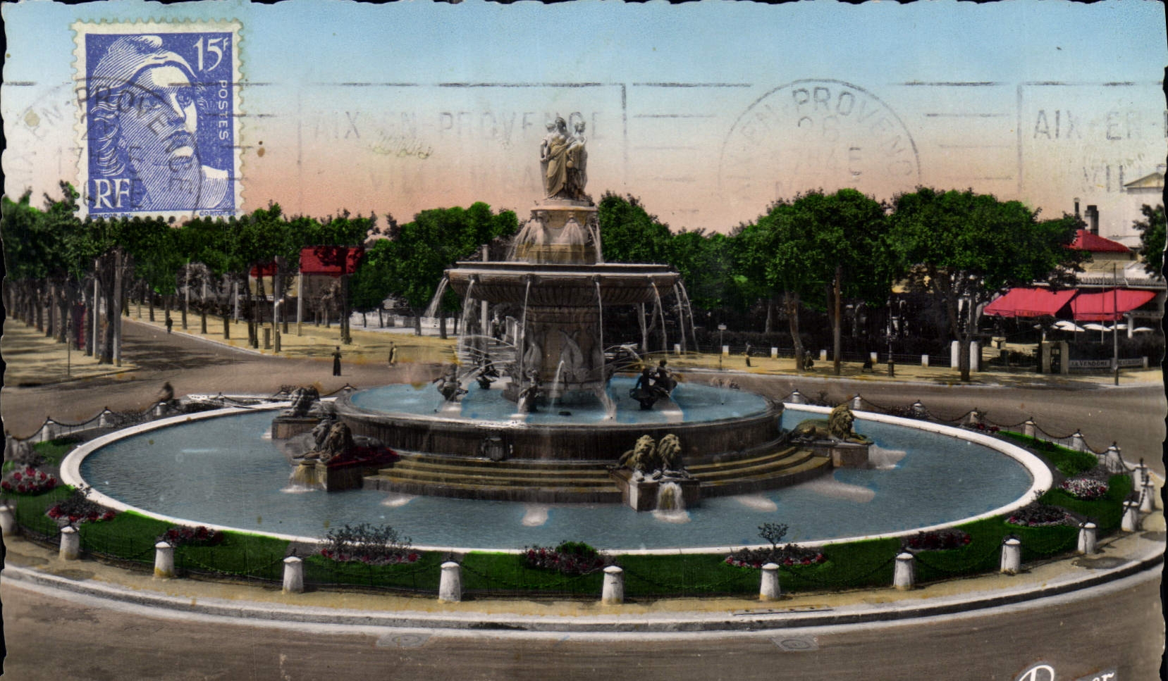 Aix-en-Provence — Grande Fontaine sur la Rotonde — Société Édition de France