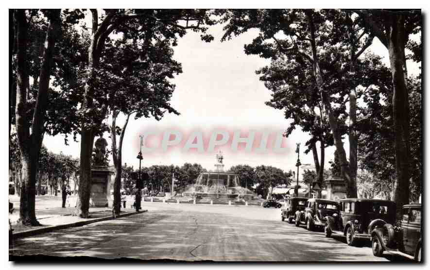 CPA La Cite du Roy Rene Aix en Provence Cours Mirabeau et Grand Fontaine 