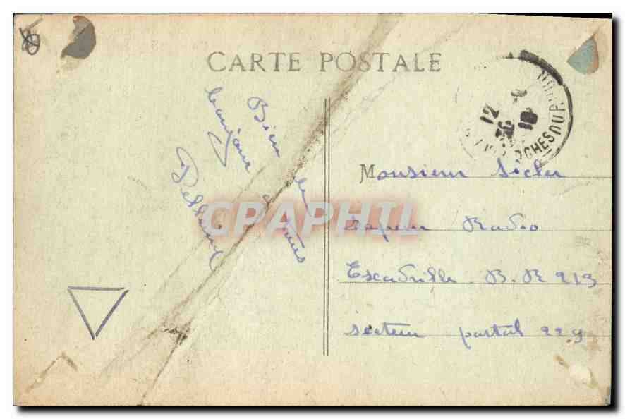 CPA Aix en Provence La Grande Fontaine  — Rückseite